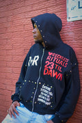 23TD Reckless Rituals Zip Hoodie — Black
